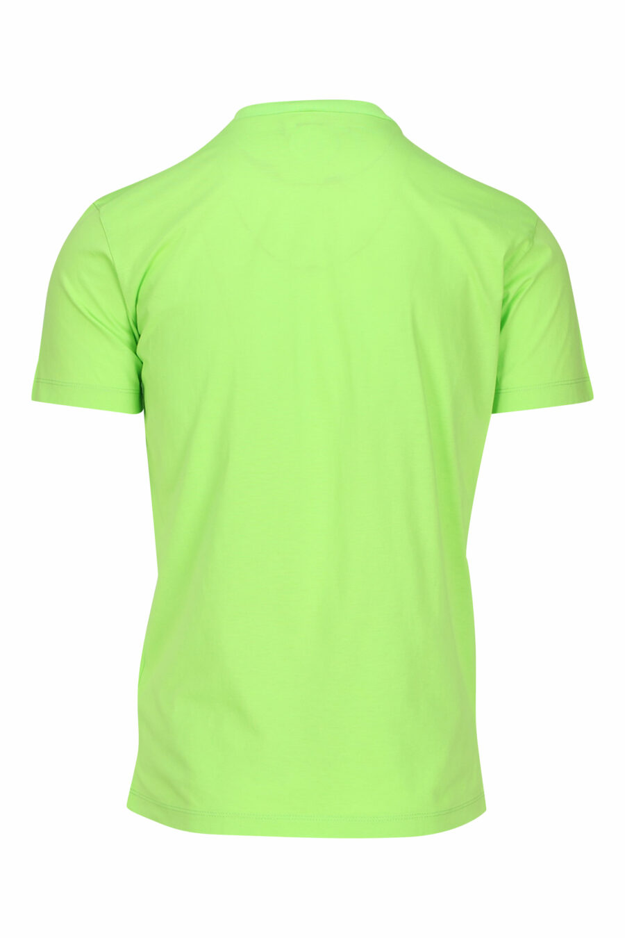 Lime green T-shirt with black "icon" maxilogo - 8054148035594 1