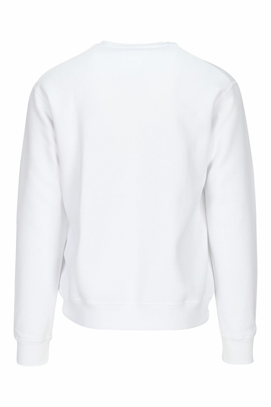 Weißes Sweatshirt mit getragenen roten Blättern Maxilogo - 8054148088002 1