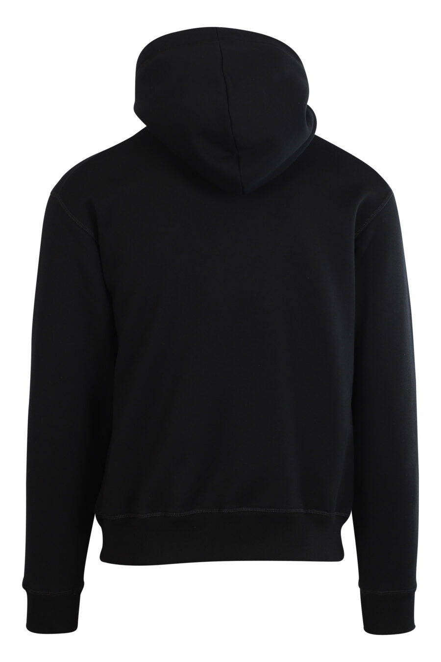 Black hooded sweatshirt with maxilogo "pac-man" - 8054148204082 3