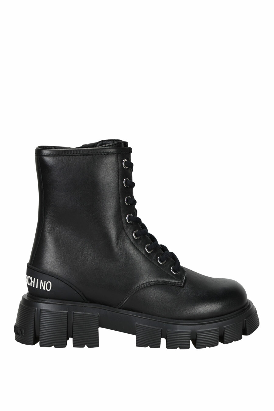 Black ankle boots with mini-logo at the back - 8054653054448