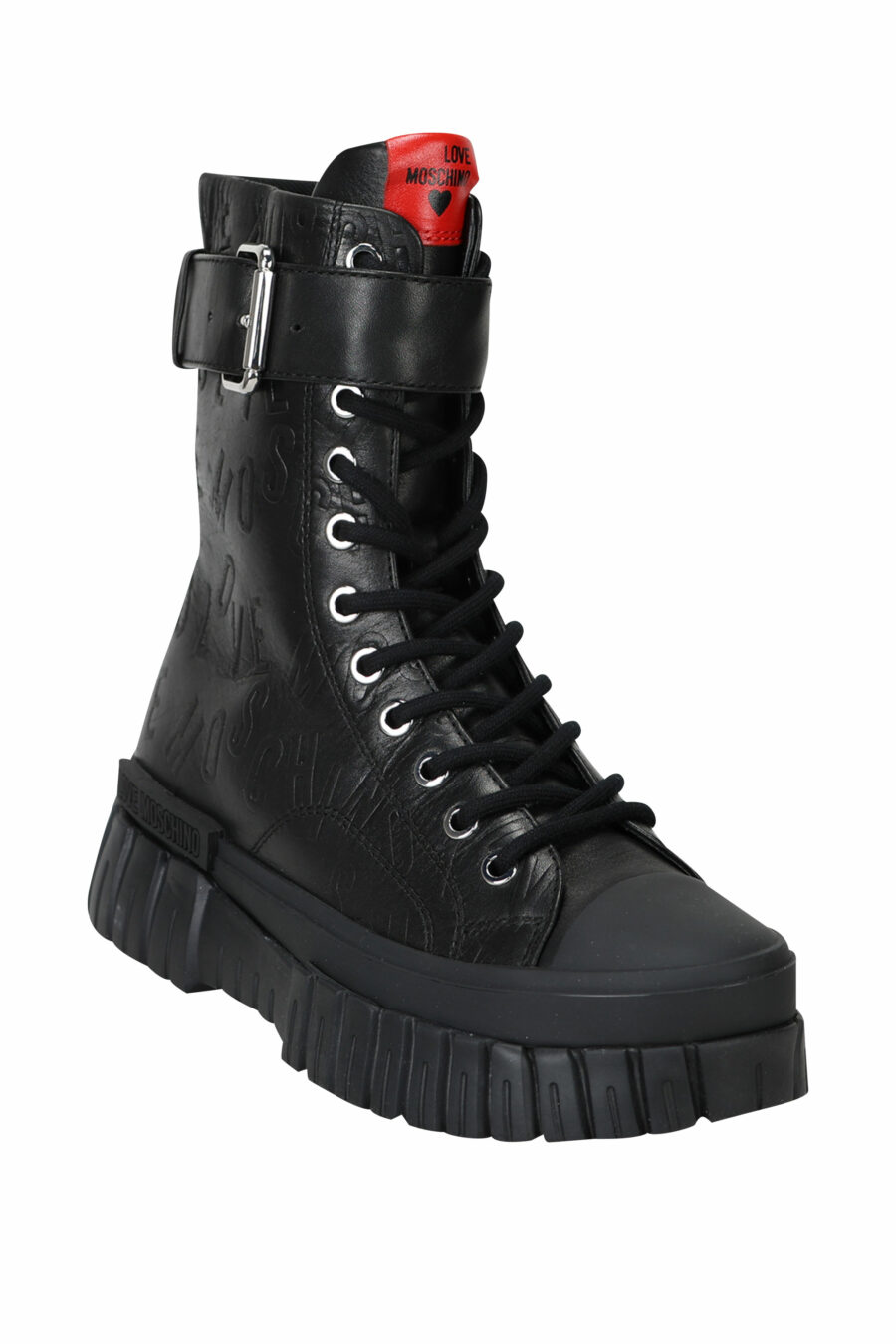 Black "all over logo" monochrome ankle boots - 8054653068735 1