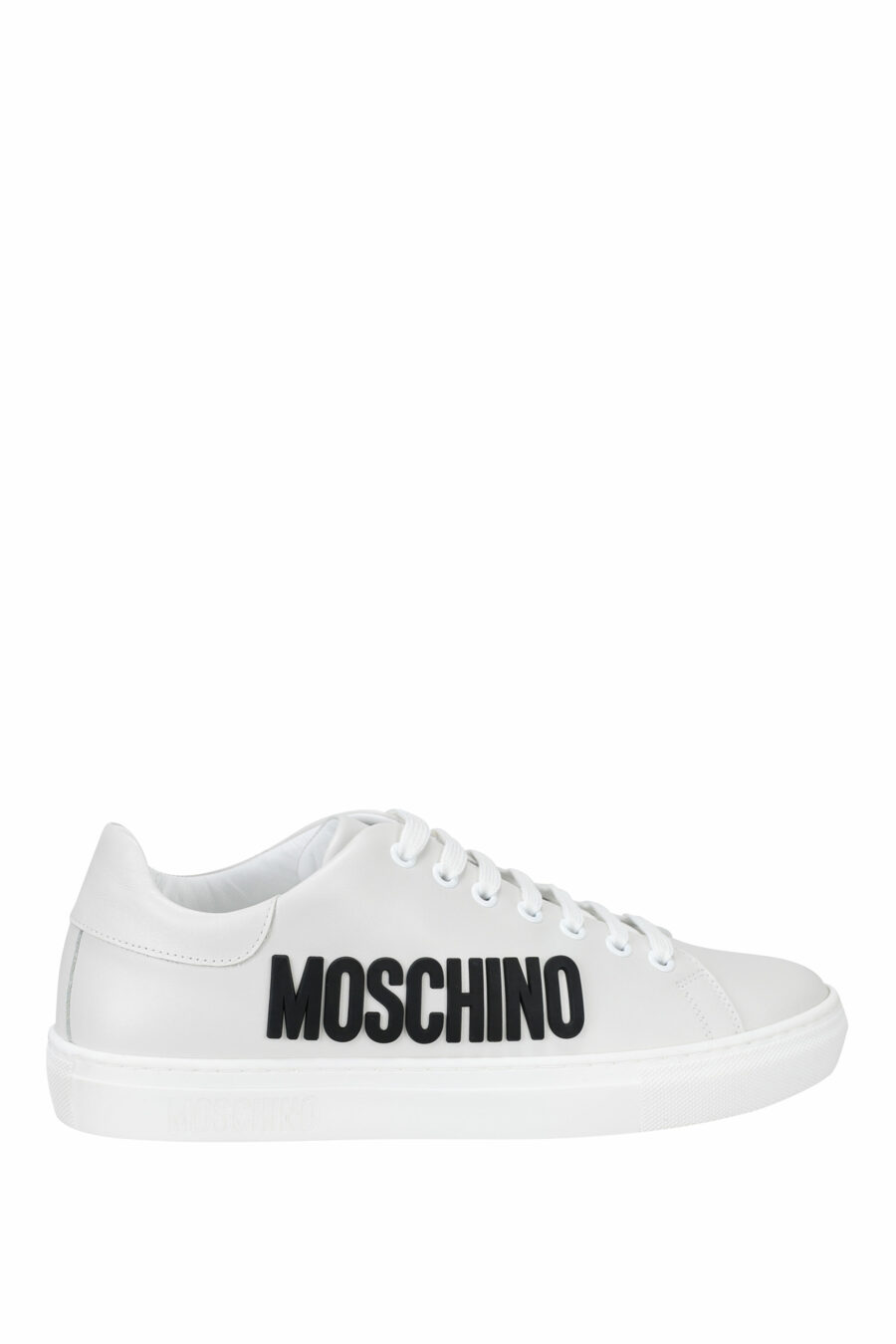 White trainers with black "lettering" logo - 8054653099241