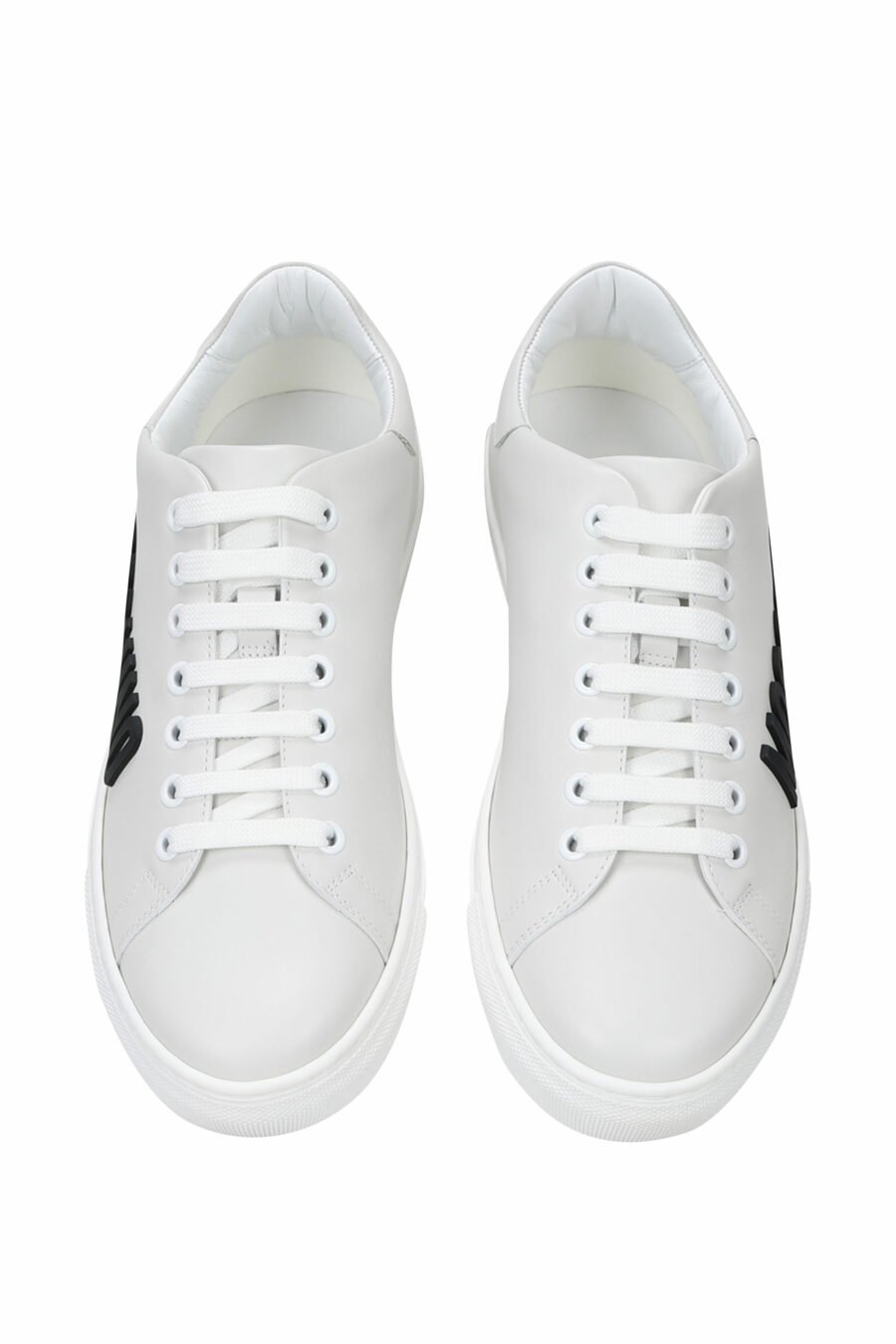 White trainers with black "lettering" logo - 8054653099241 4