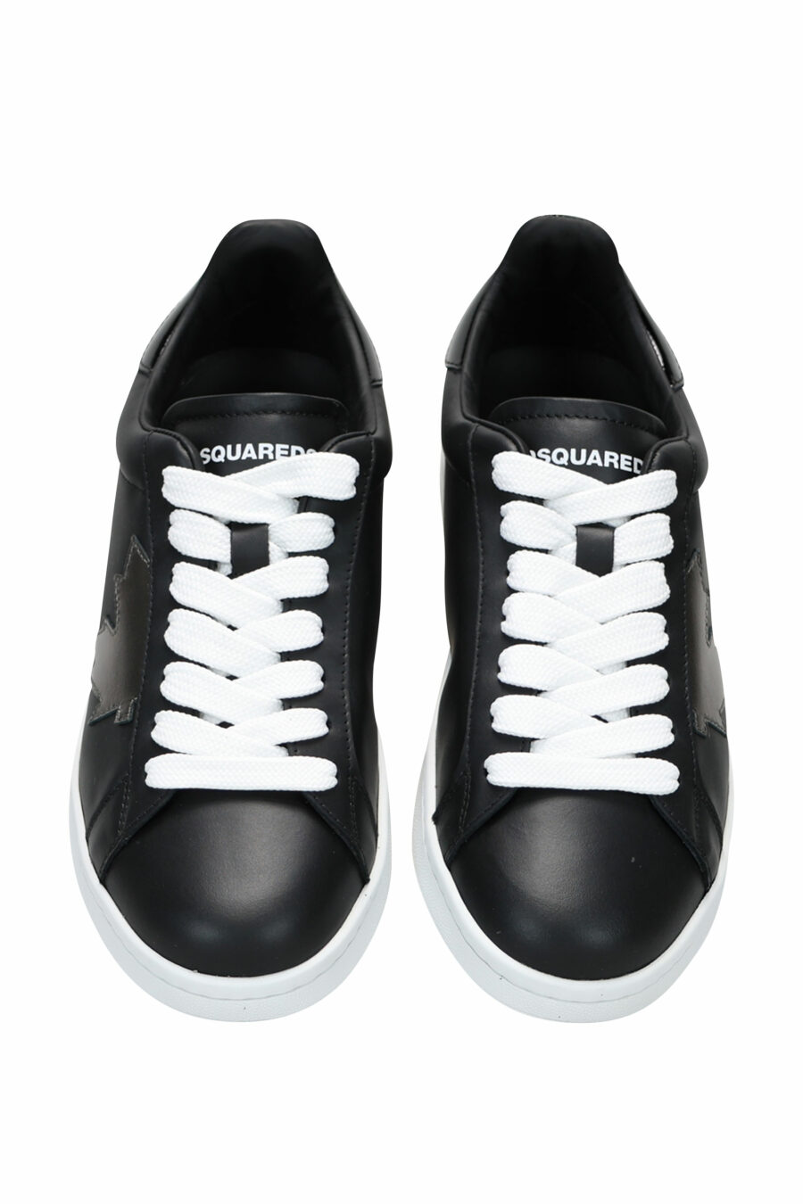 Zapatillas negras con hoja negra y suela blanca - 8055777241127 4