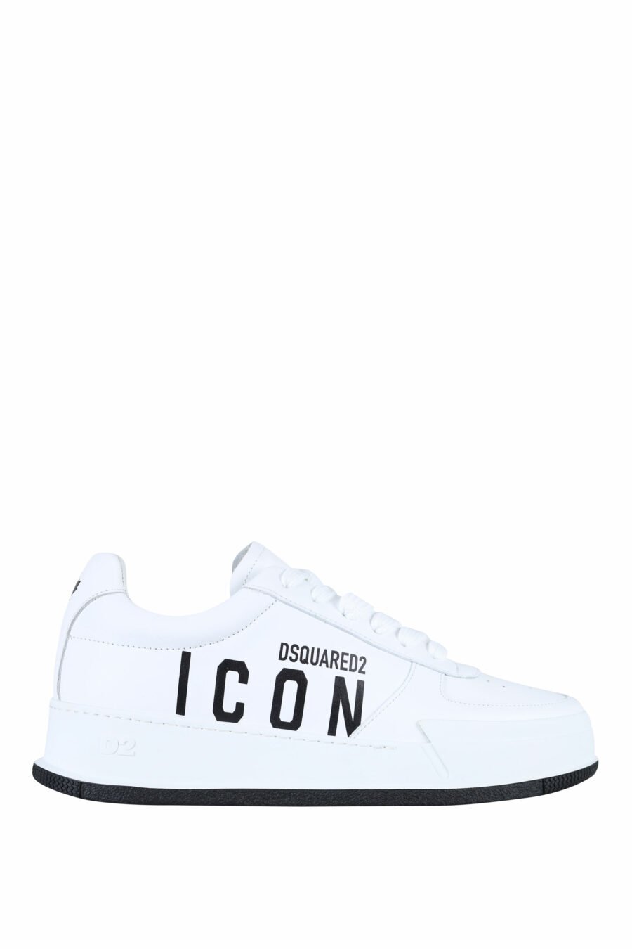 Zapatillas blancas con logo "icon" y suela negra - 8055777248850