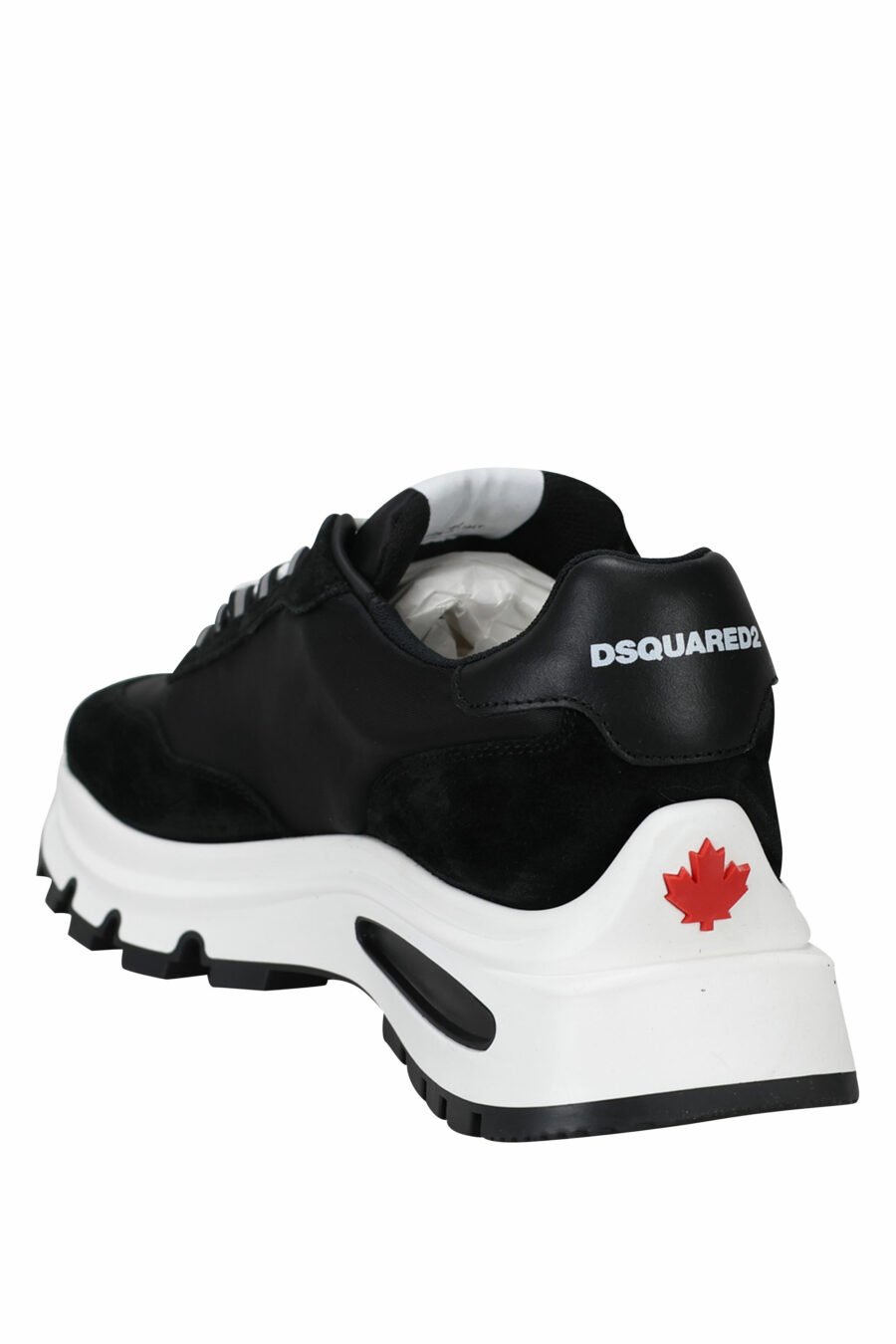 Zapatillas negras con minilogo "icon" y suela blanca con cámara de aire - 8055777249321 3
