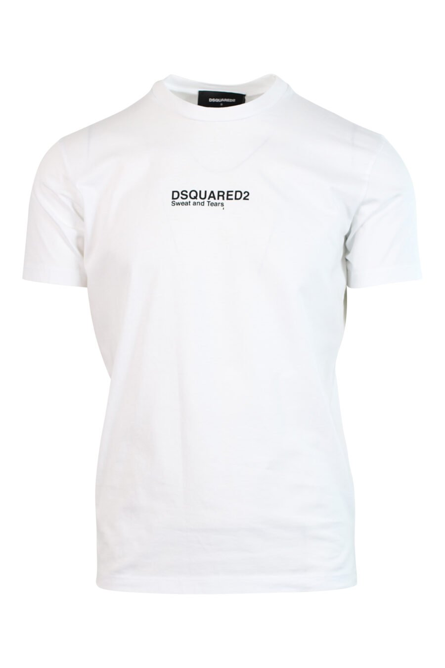 Weißes T-Shirt mit "Schweiß und Tränen"-Logo - 8058049696083