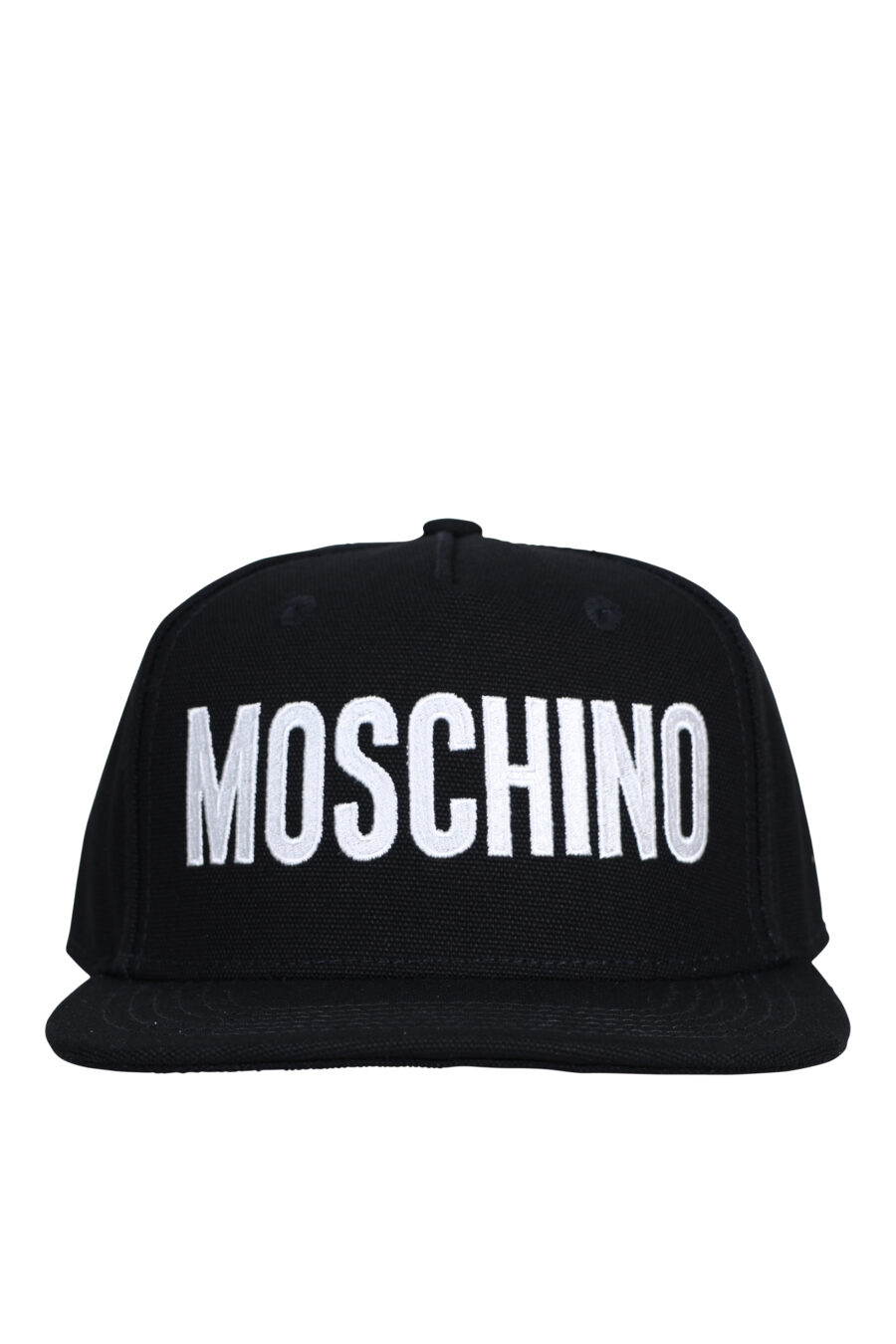 Moschino - Gorra negra con maxilogo blanco - BLS Fashion