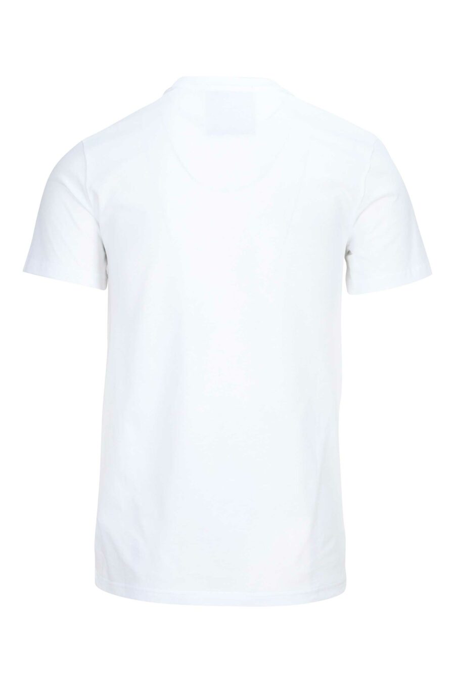 White organic cotton T-shirt with black maxilogue - 889316649031 1