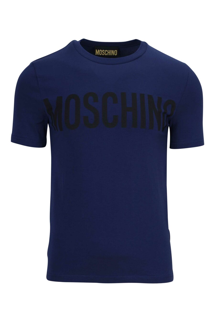 T-shirt bleu marine avec maxilogue noir - 889316649383