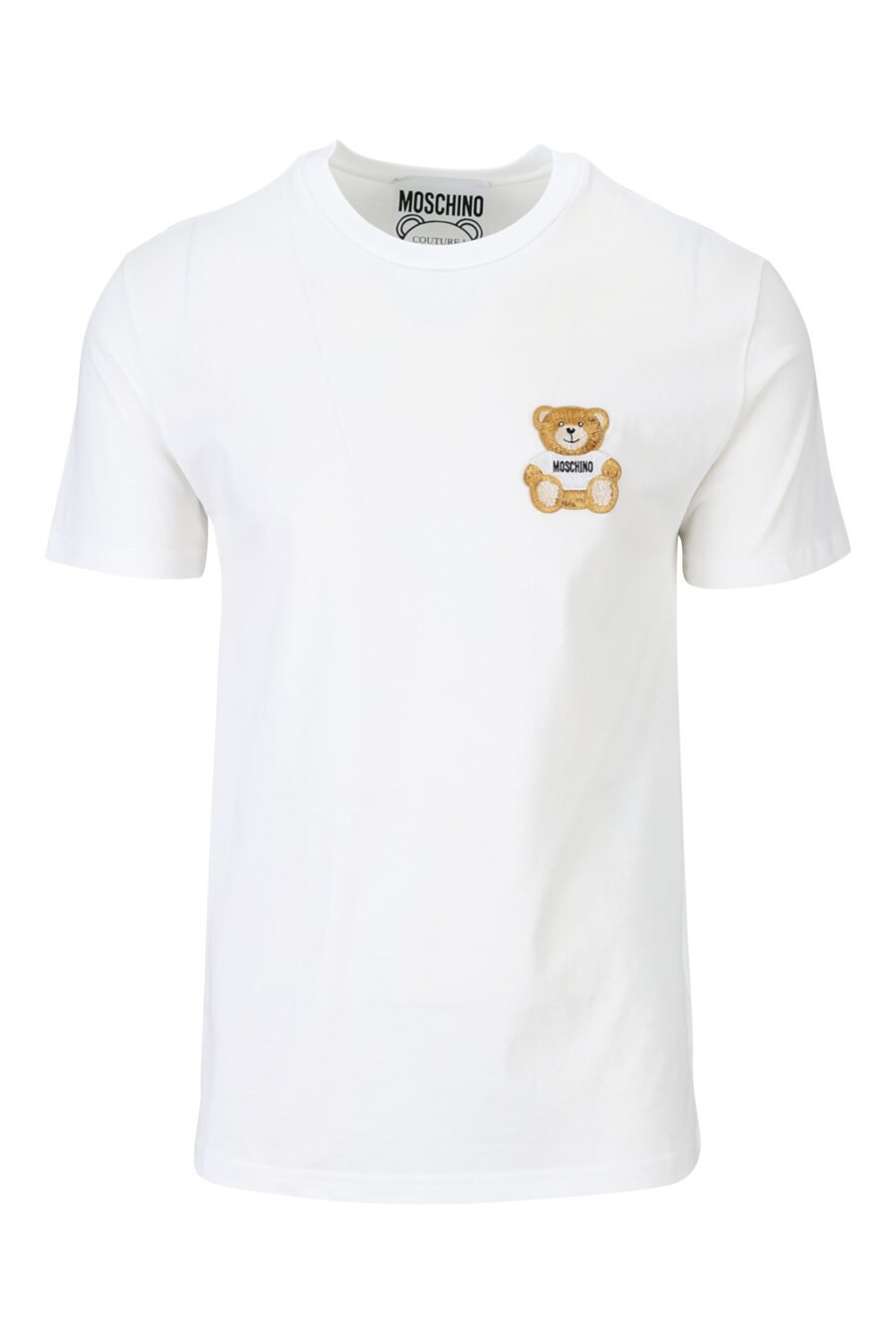 Weißes Öko-T-Shirt mit Bärchen-Mini-Logo - 889316725384