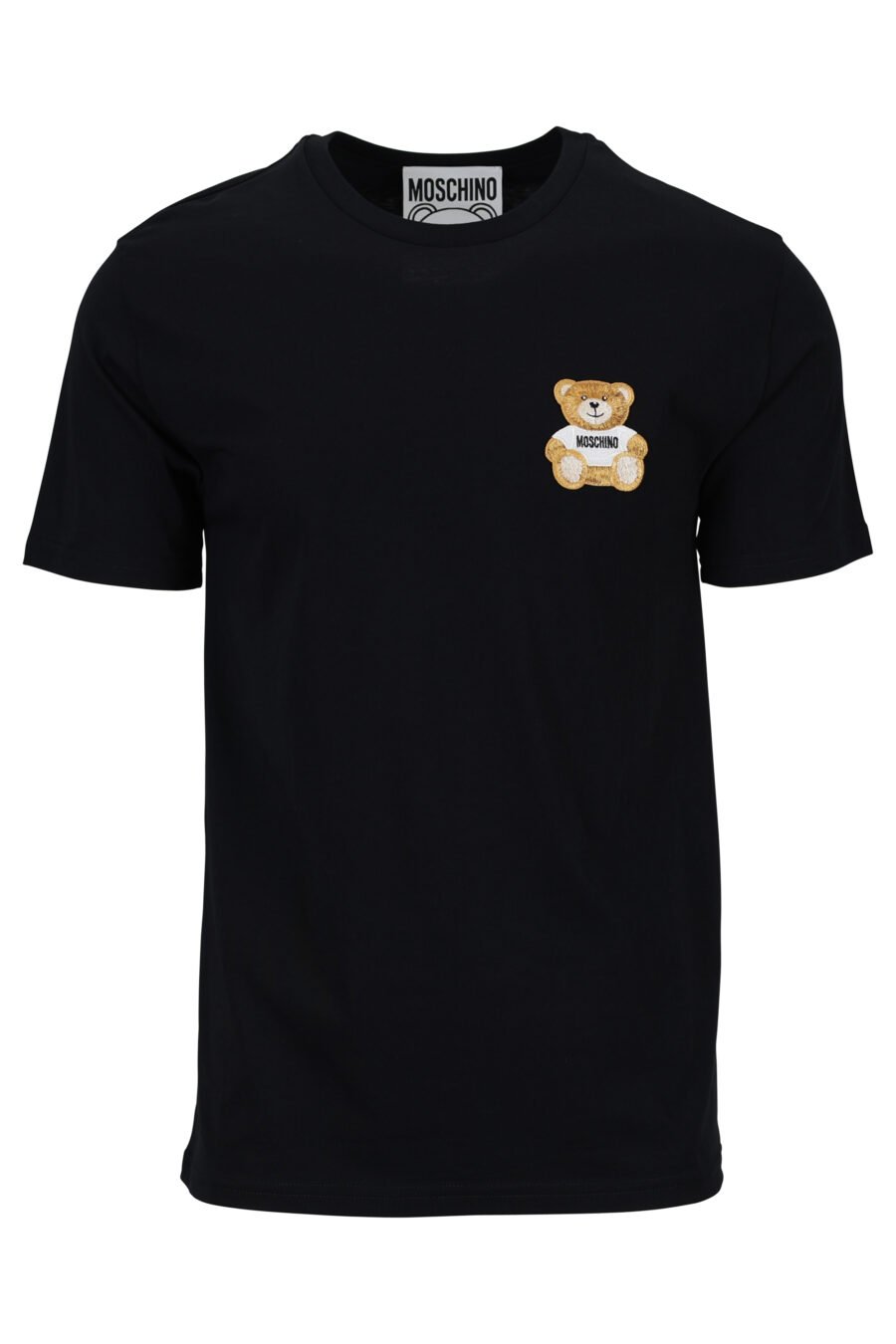 Schwarzes Öko-T-Shirt mit Bären-Mini-Logo - 889316853063