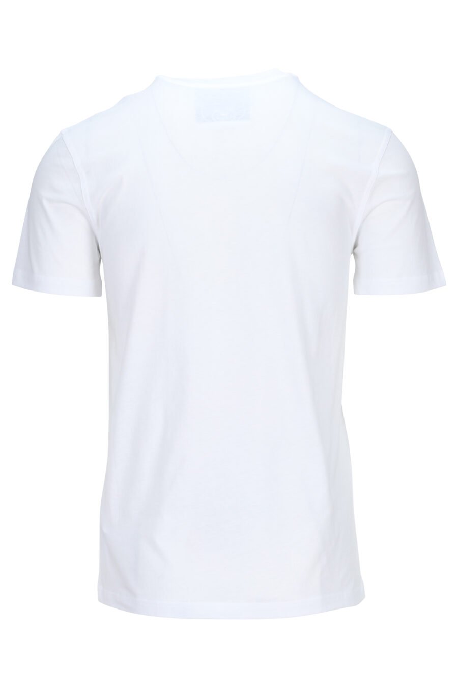 White T-shirt with eco cotton with black mini-logo "teddy" - 889316853131 1