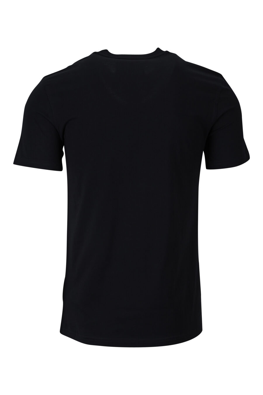 Black organic cotton T-shirt with "teddy" maxilogo - 889316854589 1
