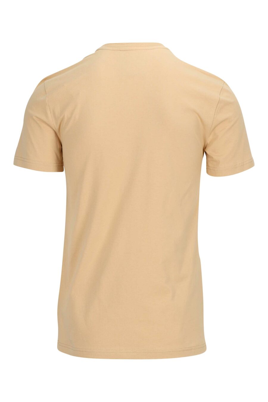 Camiseta beige con maxilogo negro - 889316934694 1