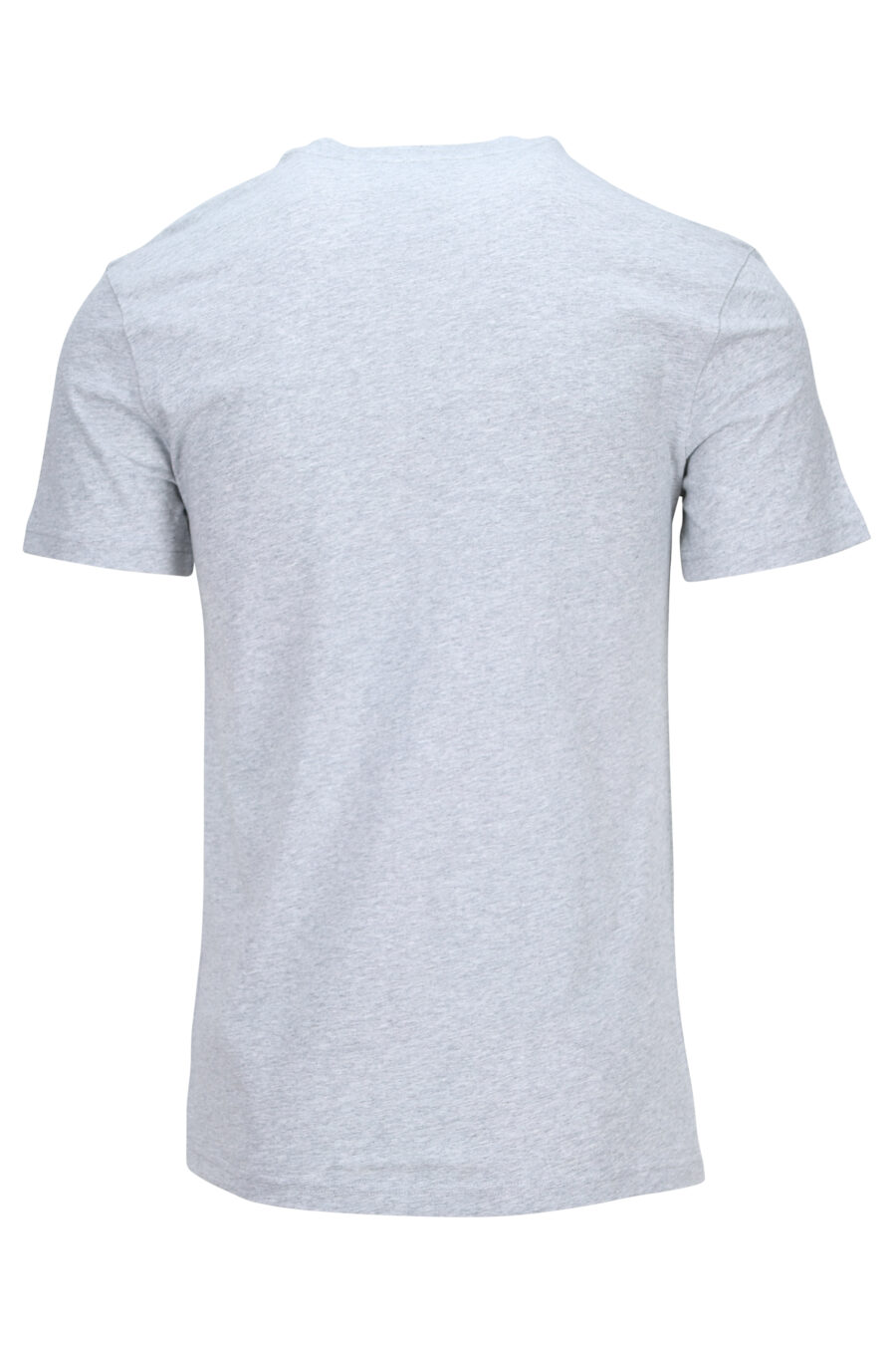 Grey T-shirt with maxilogue "couture milano" - 889316936414 1