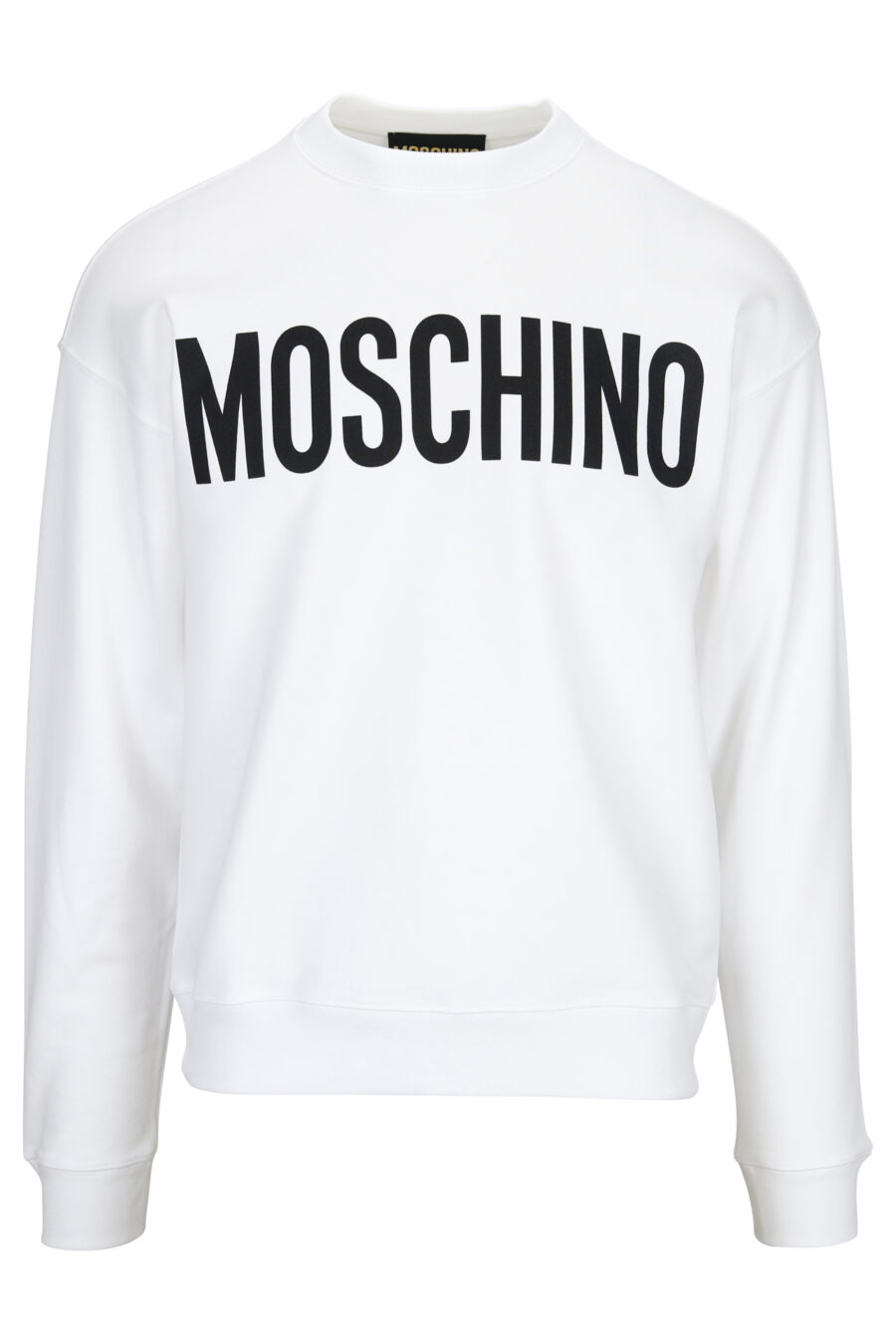White sweatshirt with black maxilogue - 889316943894