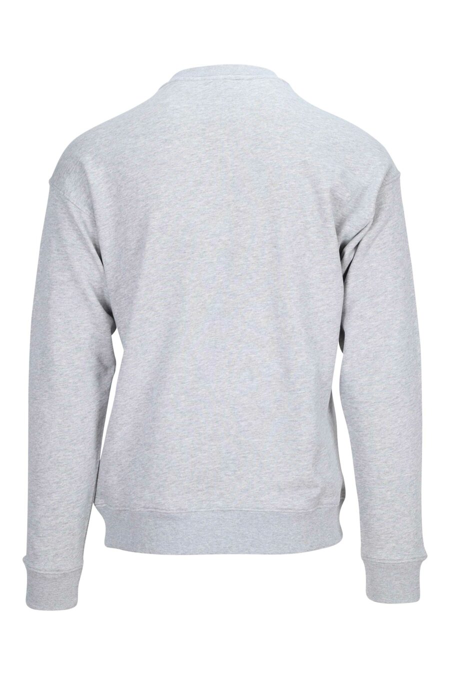 Grey sweatshirt with maxilogue "couture milano" - 889316944785 1