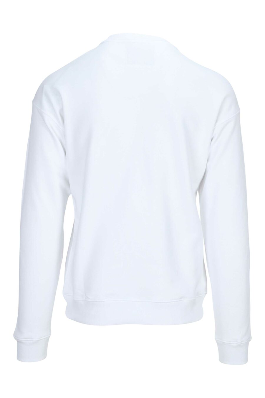 Weißes Sweatshirt mit schwarzem Gürtel maxilogo - 889316947632 1