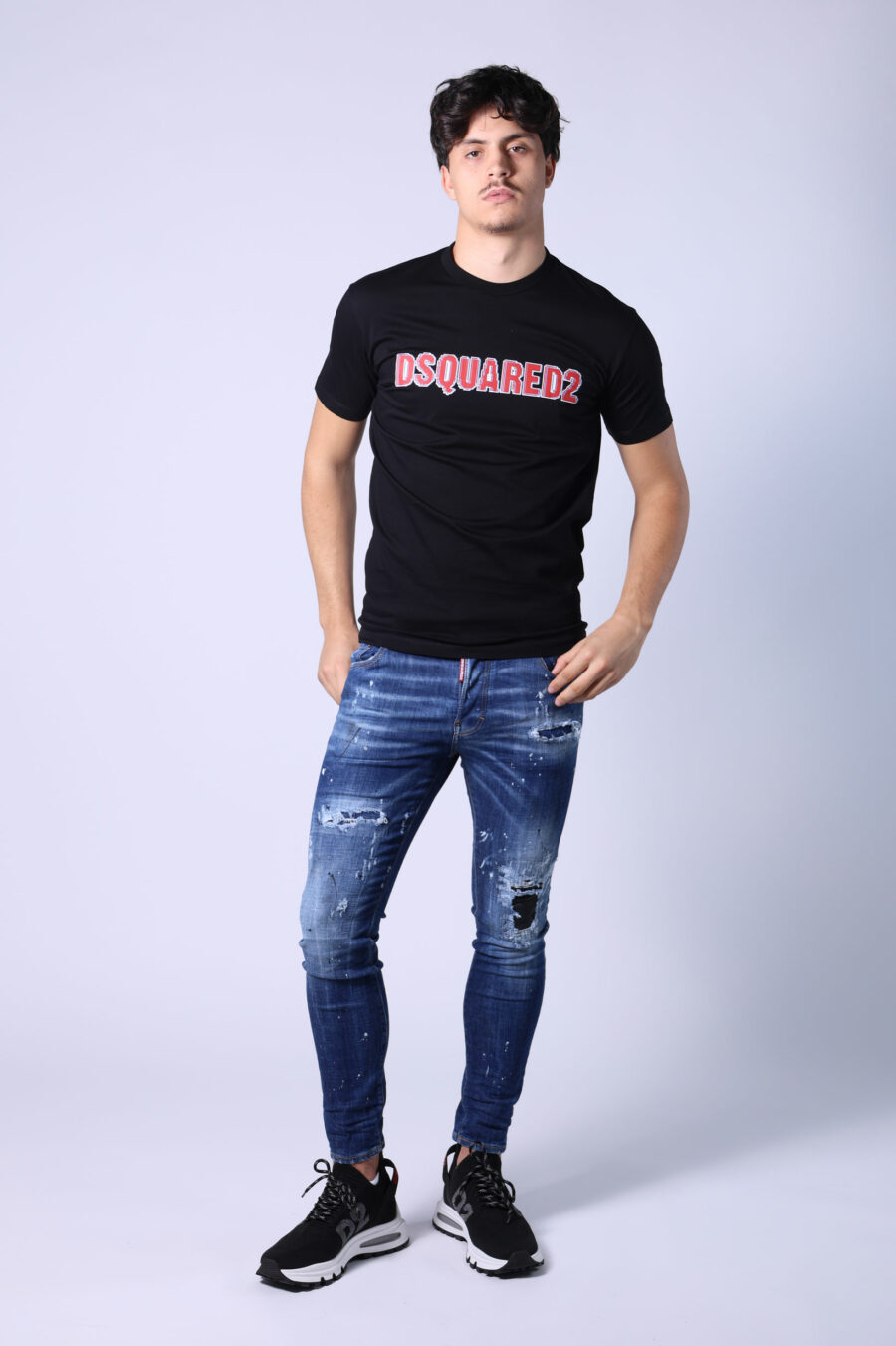 Black T-shirt with red logo - Untitled Catalog 05305