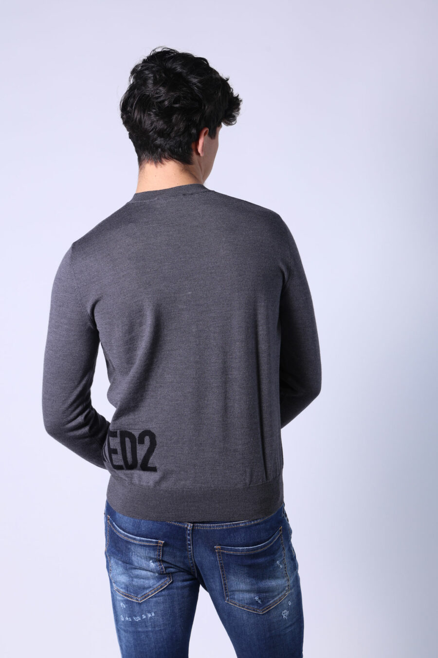 Dark grey jumper with side logo - Untitled Catalog 05560