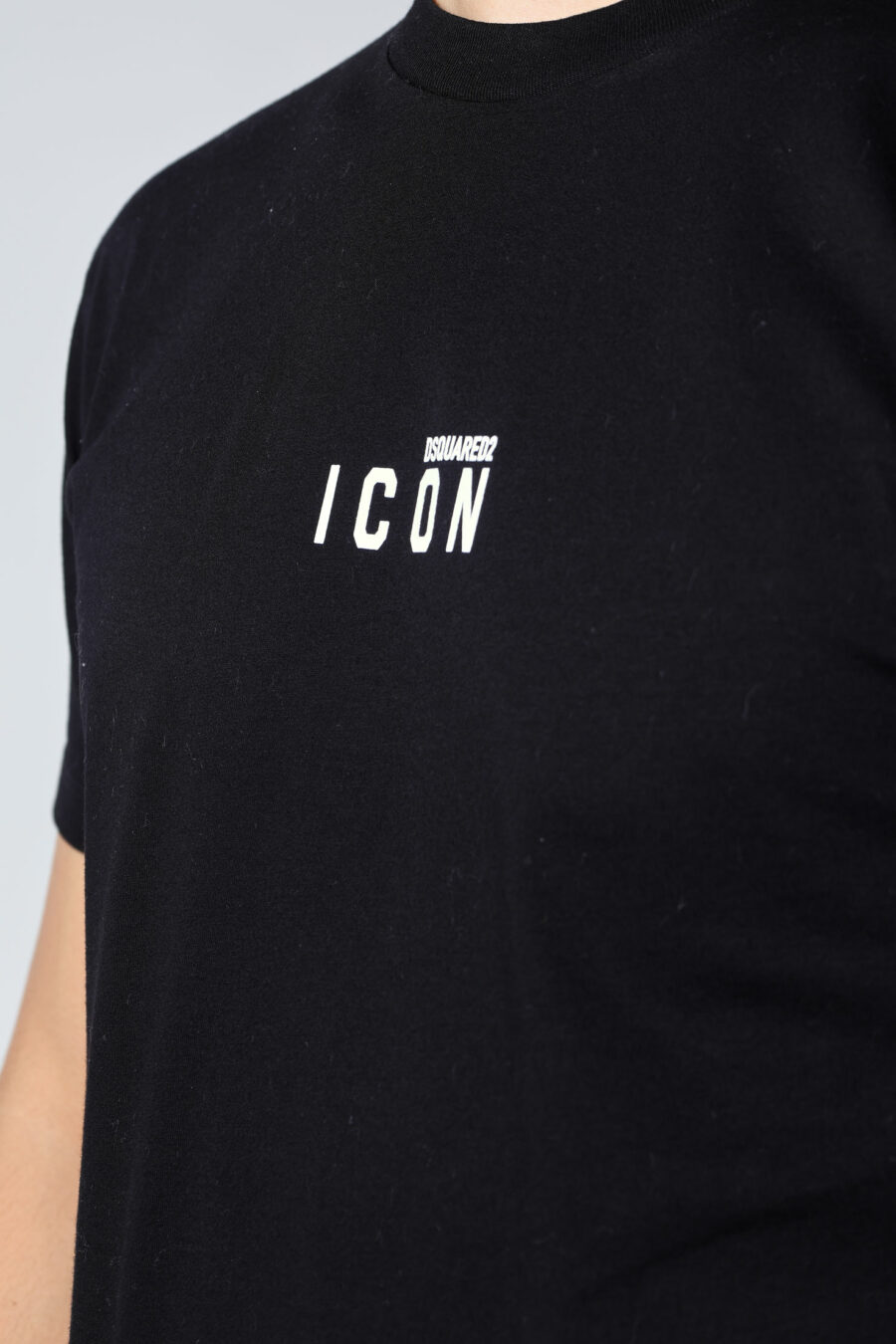 Black T-shirt with minilogue "icon" - Untitled Catalog 05663