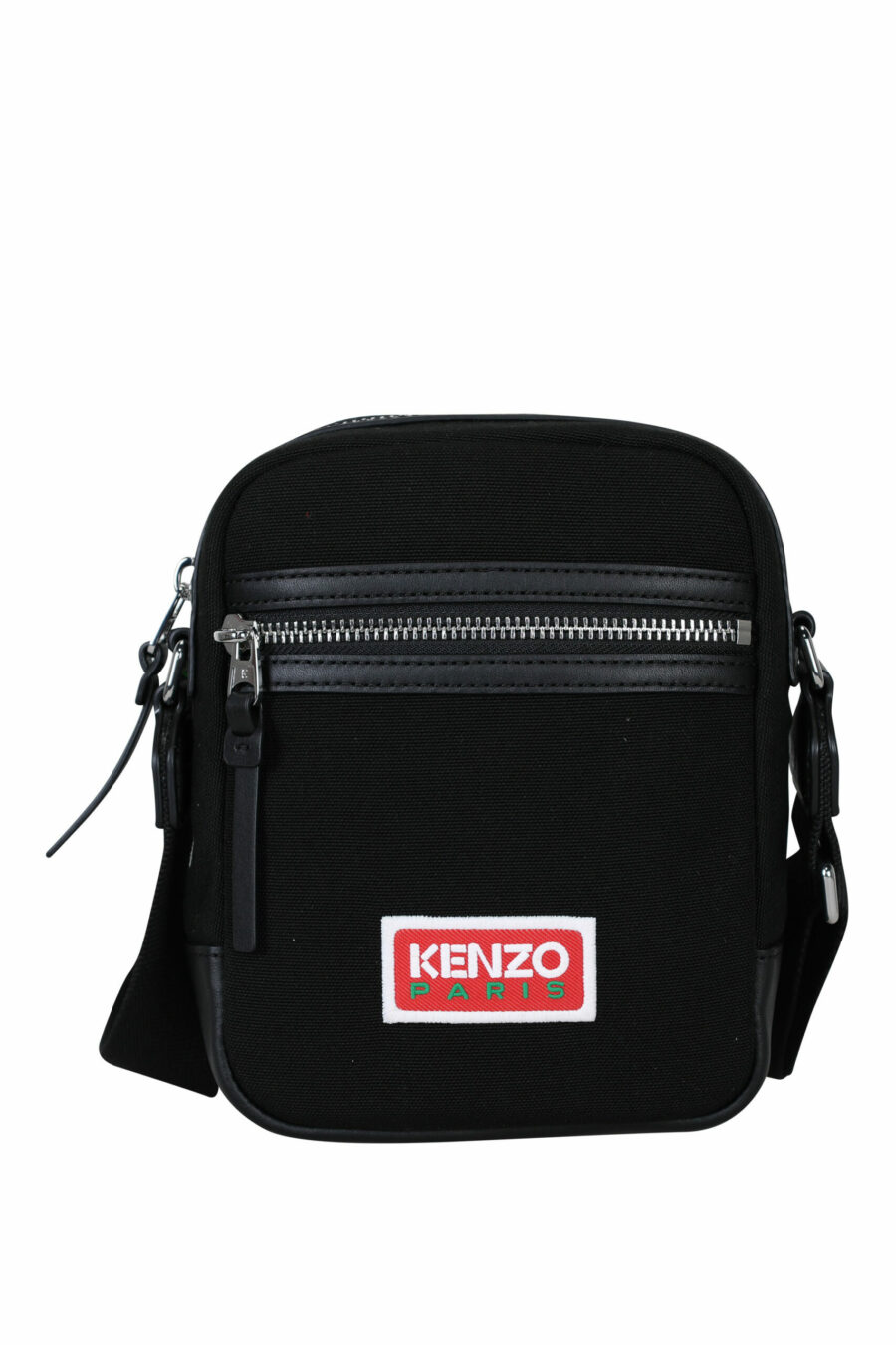 Bolso bandolera negro cruzado con logo "Kenzo París" - 3612230533264 scaled