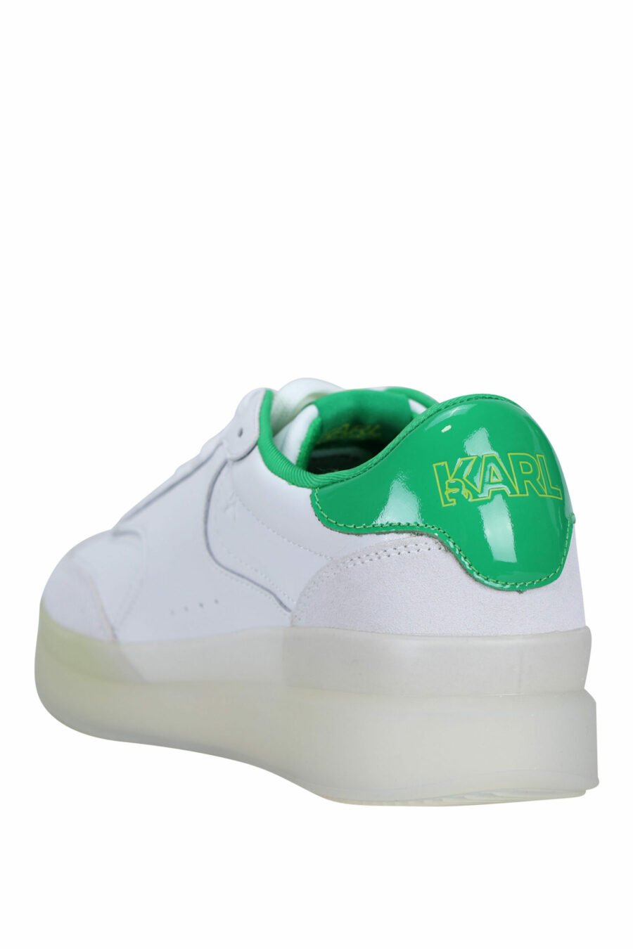 White and grey "brink" trainers with green details - 5059529294495 3 scaled