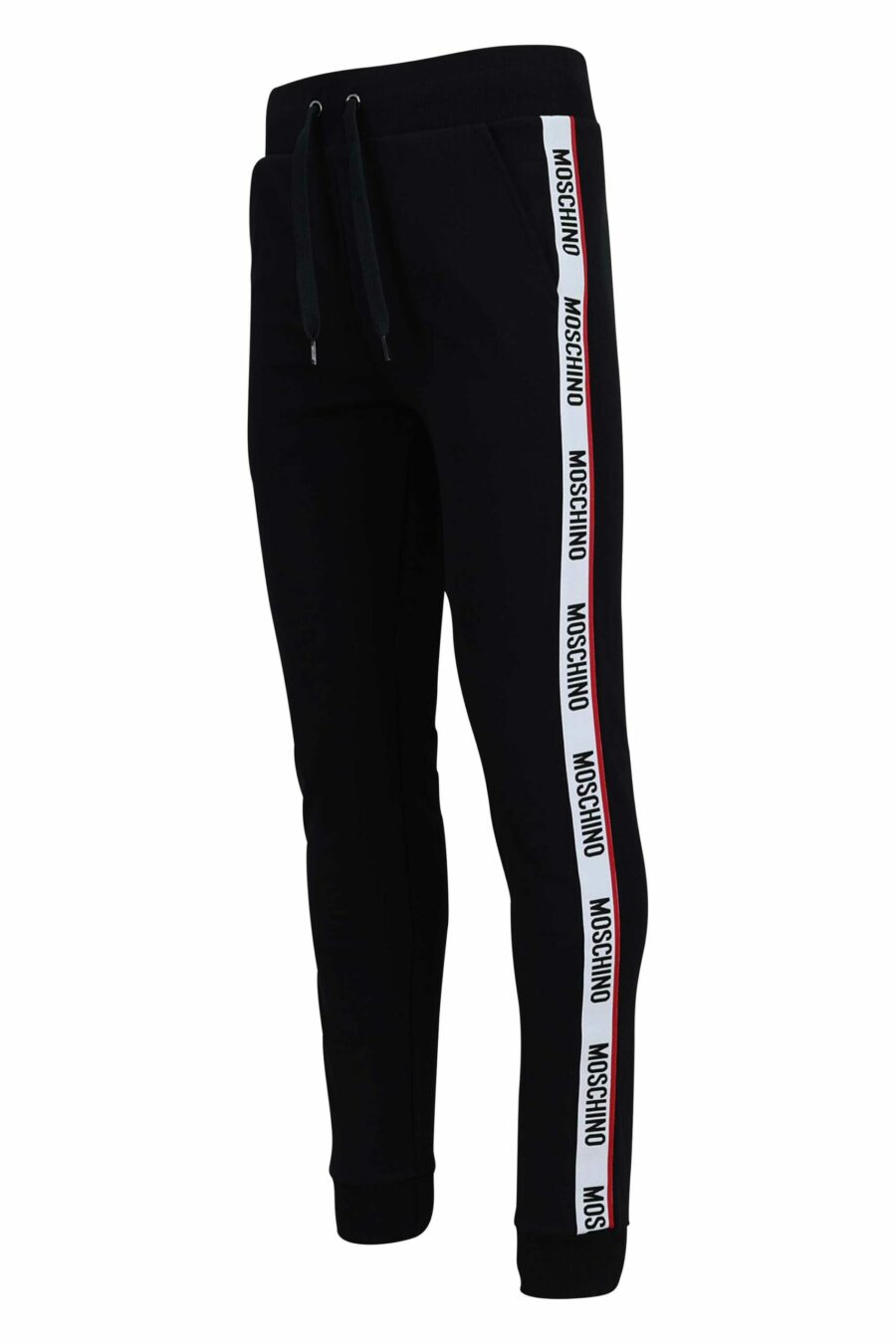 Pantalón de chándal negro con logo en cinta laterales - 667113031170 1 scaled