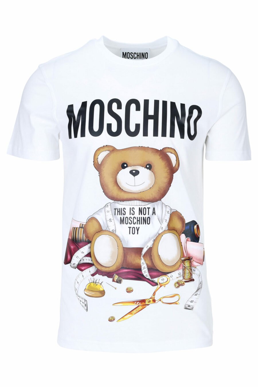 Camiseta blanca con maxilogo "teddy" sastre - 667113108100 scaled