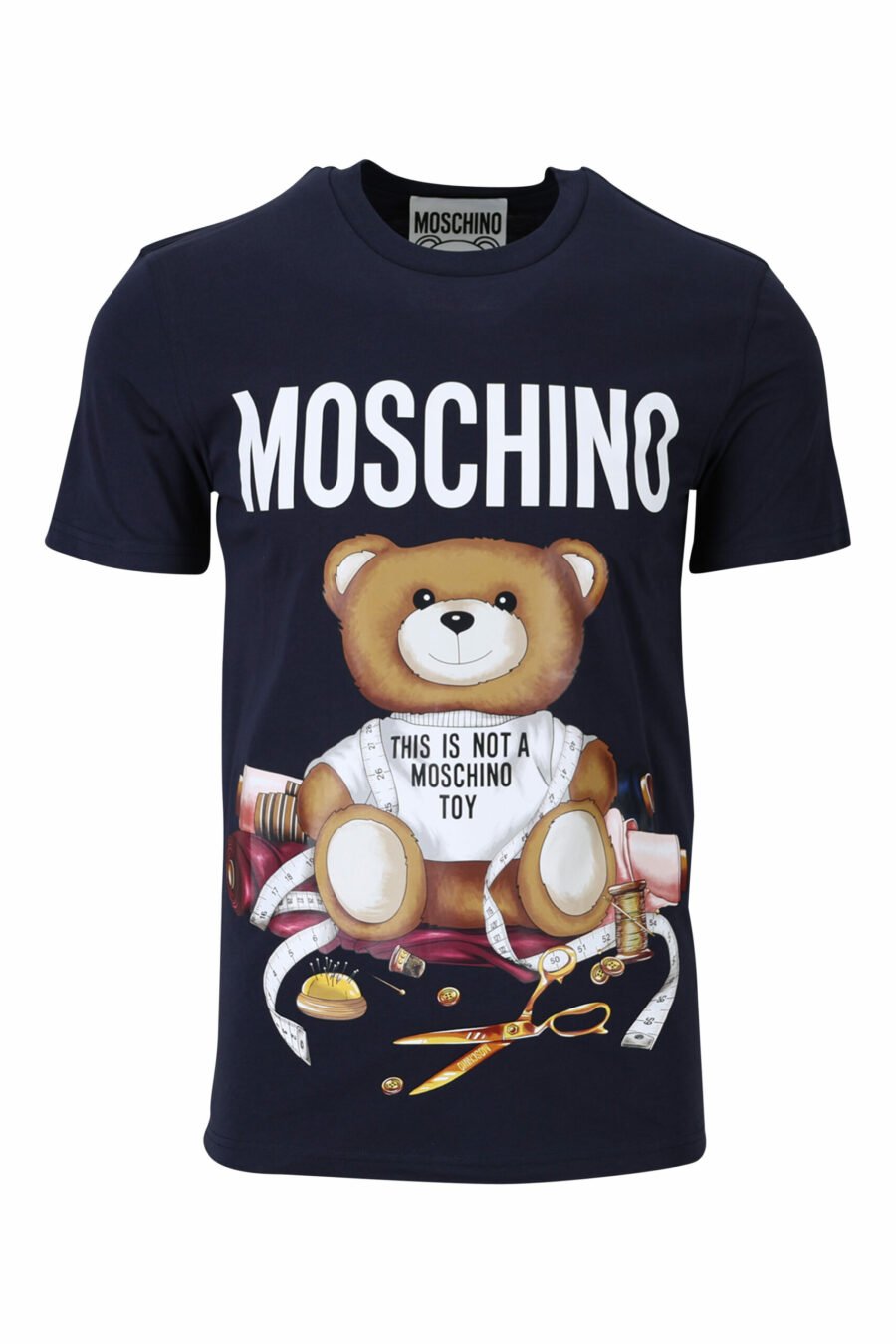 Dark blue T-shirt with tailored "teddy" maxilogo - 667113124827 scaled