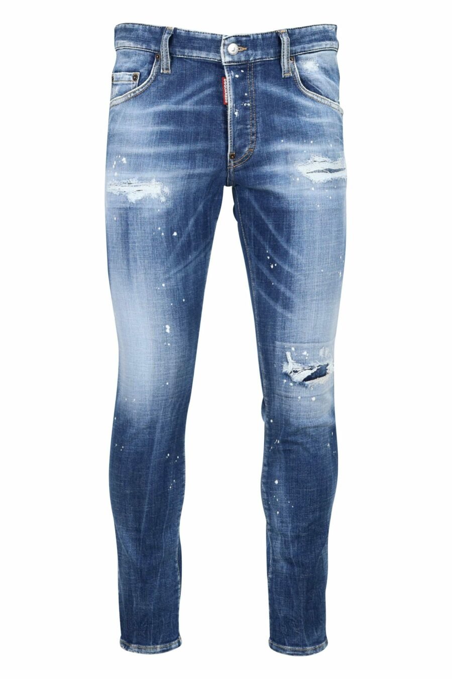 Skater jean light blue jeans with rips and tears - 8052134939482 1 1 scaled