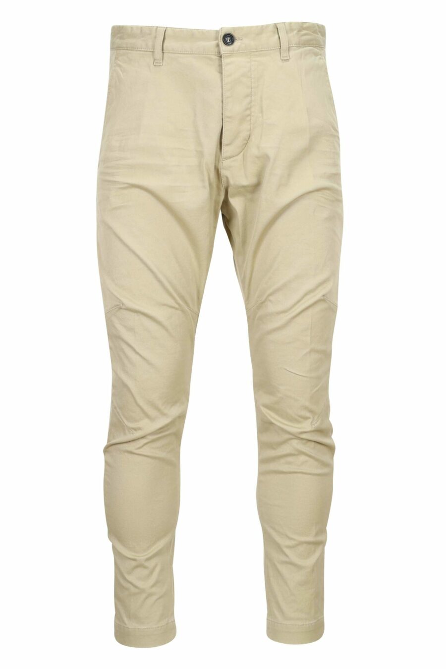 Beige "sexy chino pant" with mini-logo - 8052134973257 scaled
