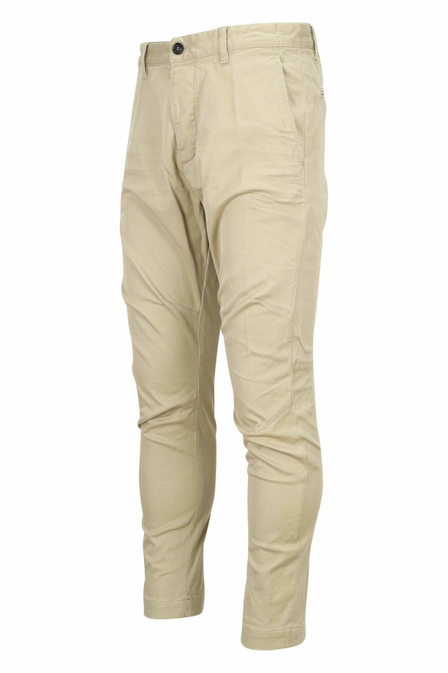 Beige "sexy chino pant" with mini-logo - 8052134973257 1 scaled