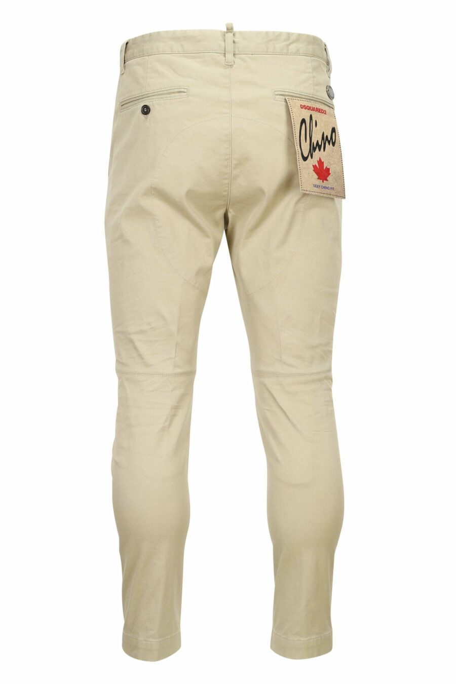 Beige "sexy chino pant" with mini-logo - 8052134973257 2 scaled