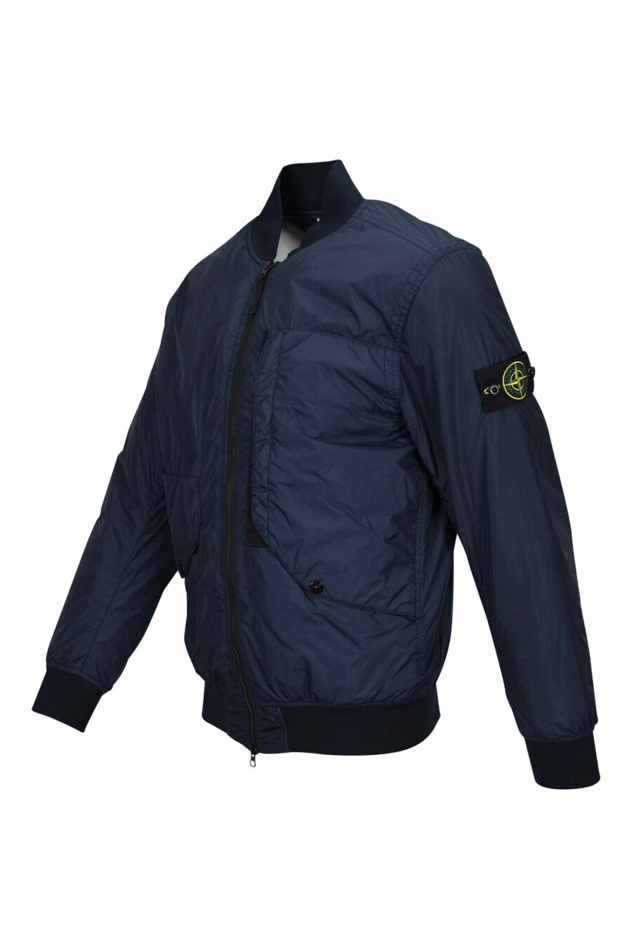 Blaue Jacke mit Logo-Seitenaufnäher - 8052572762185 1 skaliert
