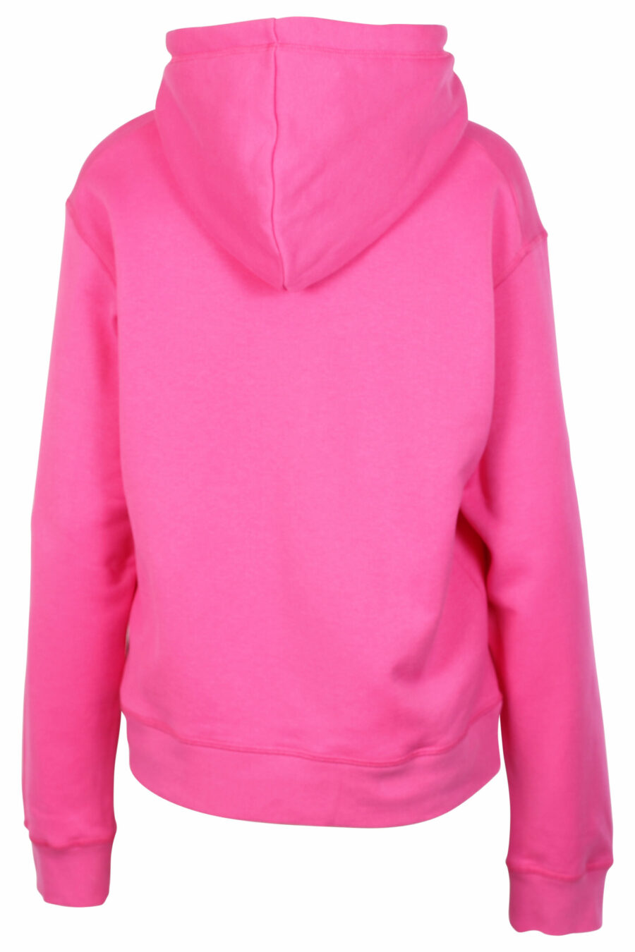 Fuchsia hooded sweatshirt with central "Icon" minilogue - 8054148005221 3 scaled