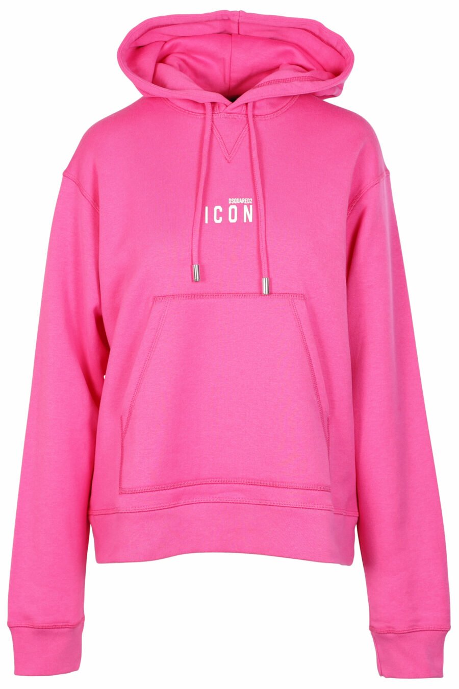 Fuchsia hooded sweatshirt with central "Icon" minilogue - 8054148005221 scaled