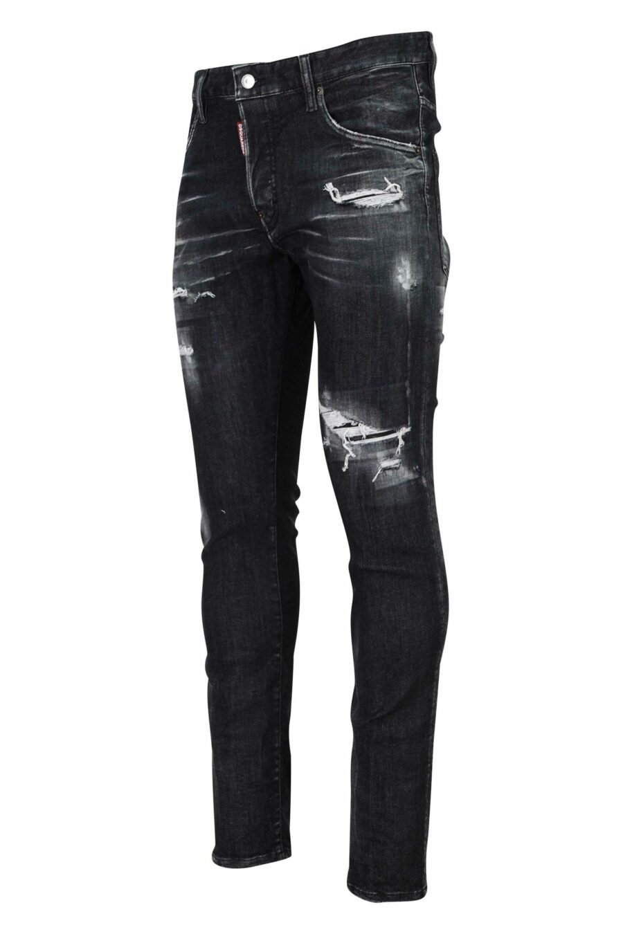 Skater-Jeans-Hose schwarz mit Rissen und semi-getragen - 8054148101411 1 skaliert