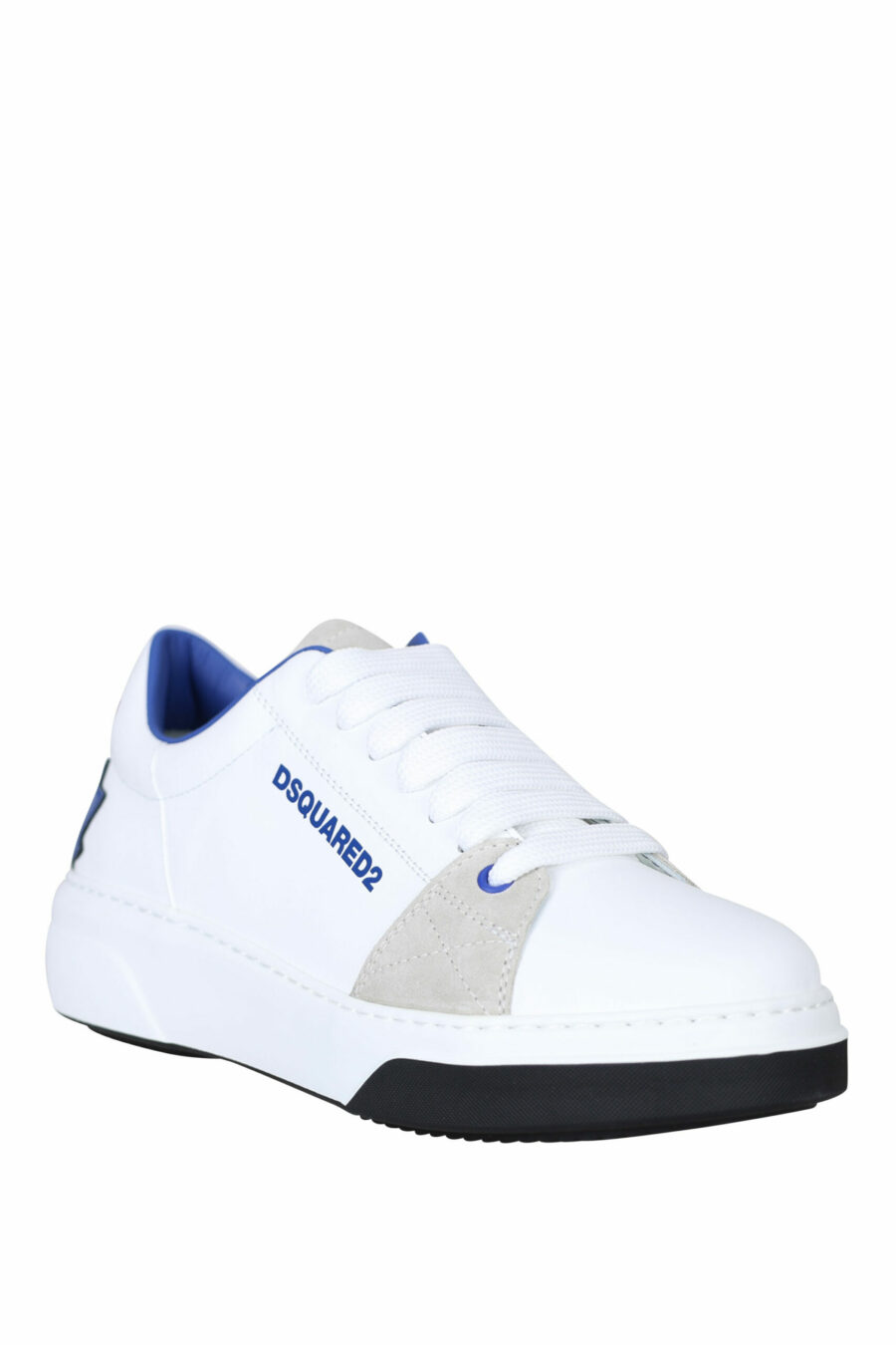 Zapatillas blancas con beige y hoja azul con minilogo - 8055777258811 1 scaled