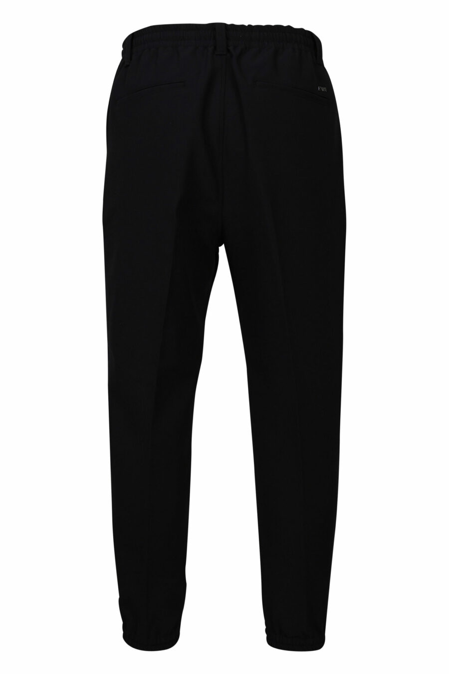 Pantalón de vestir negro con minilogo - 8057767410278 2 scaled