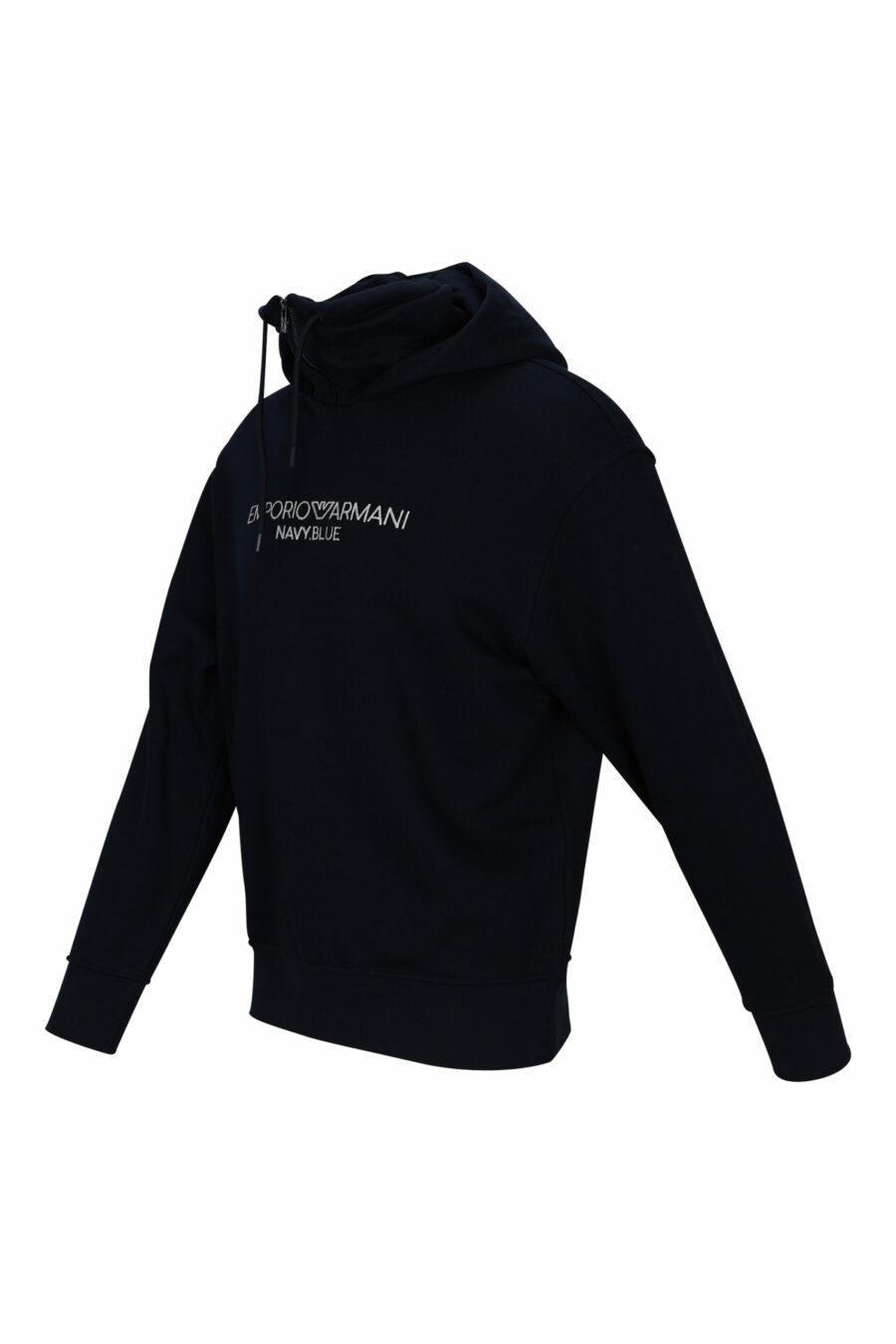 Dark blue hooded sweatshirt with centred logo - 8057767457679 1 scaled