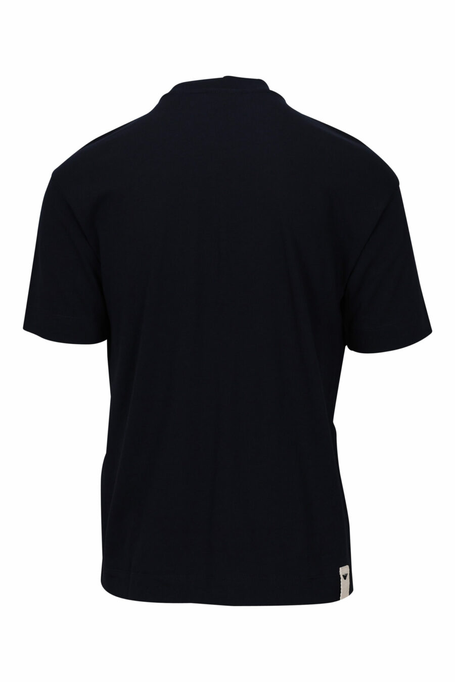 Navy blue T-shirt with centred logo - 8057767459796 1 scaled