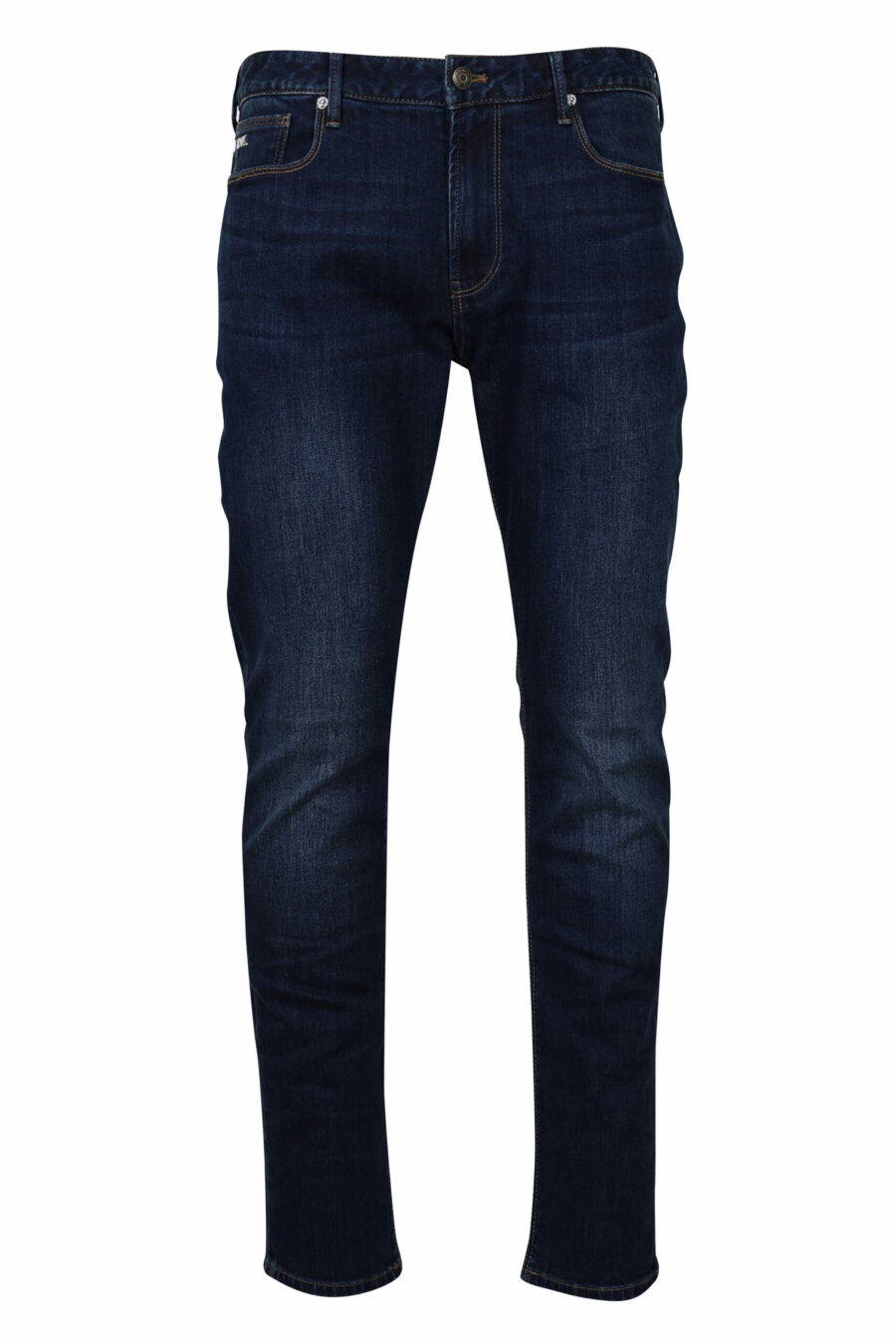 Dunkelblaue Jeans mit Metalladler-Logo - 8057767476106 skaliert