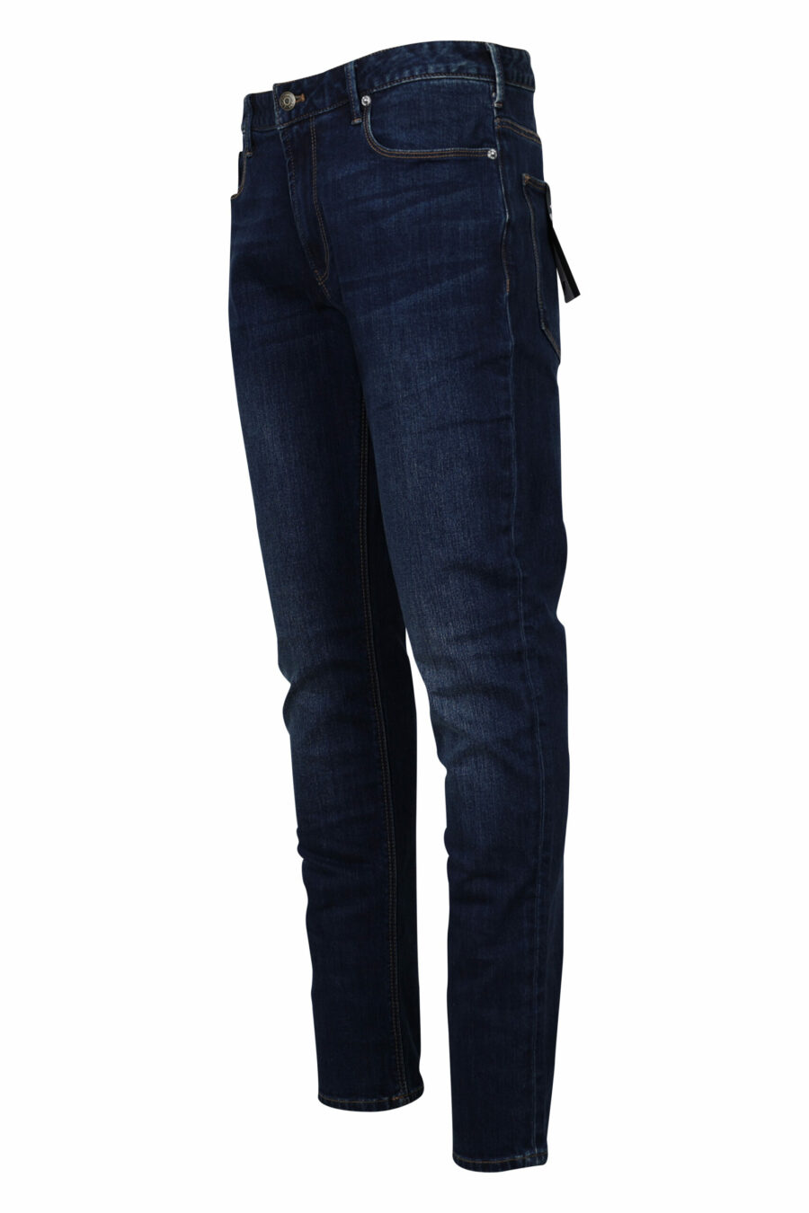 Dunkelblaue Jeans mit Metalladler-Logo - 8057767476106 1 skaliert
