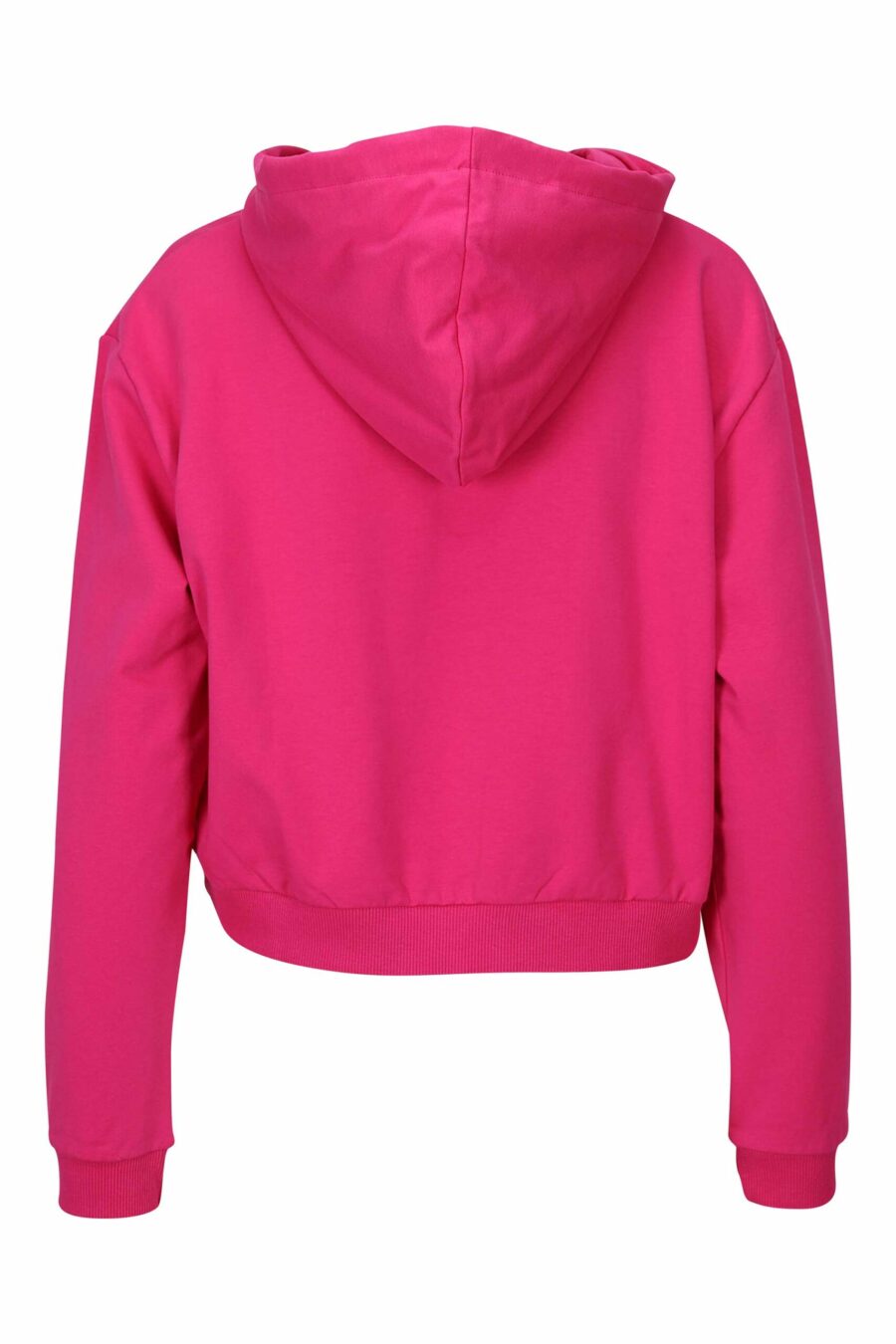 Fuchsia Sweatshirt mit Kapuze und Logo auf den Taschen - 889316615234 1 skaliert
