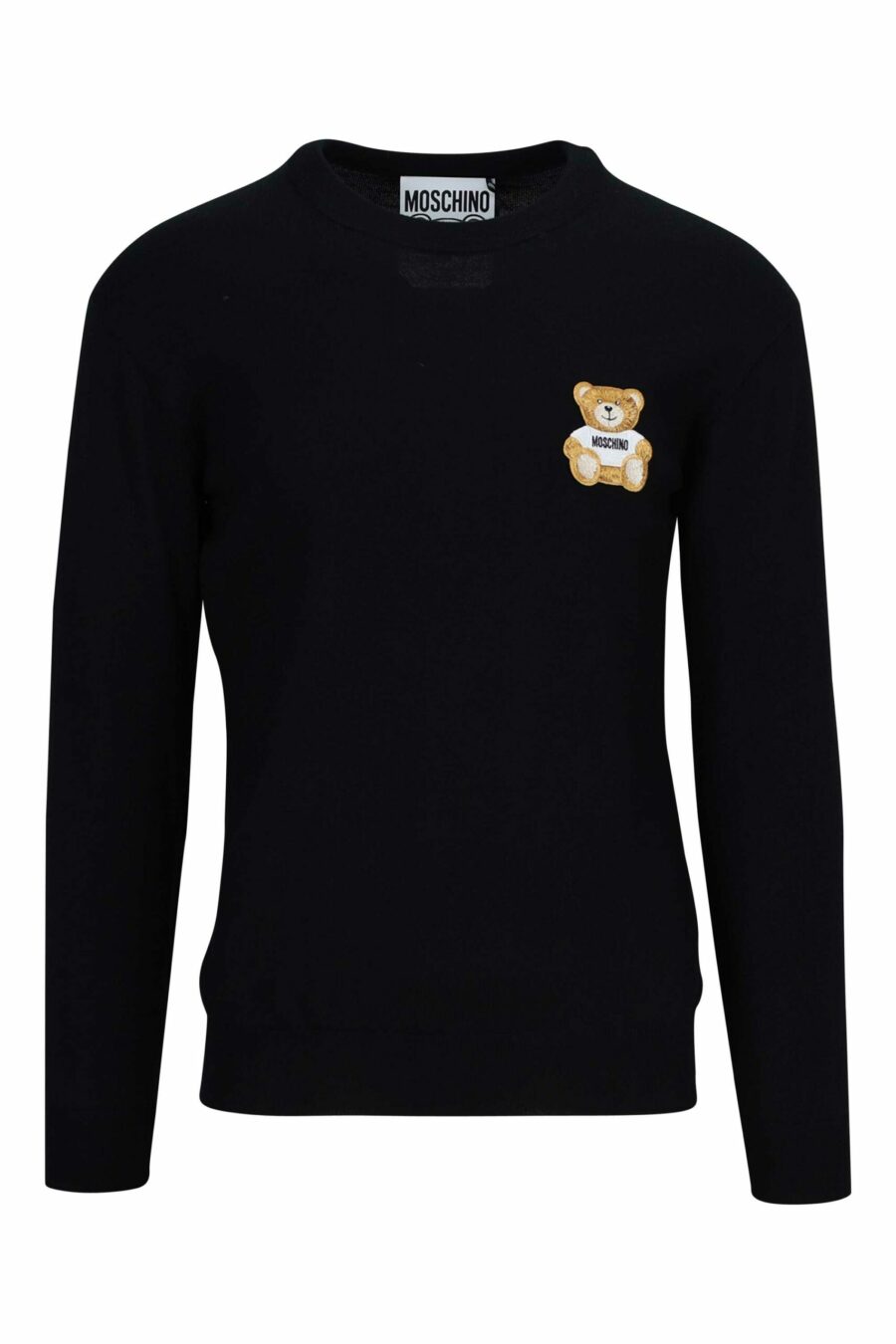 Schwarzer Pullover mit gesticktem "Teddy"-Logo - 889316654134 skaliert