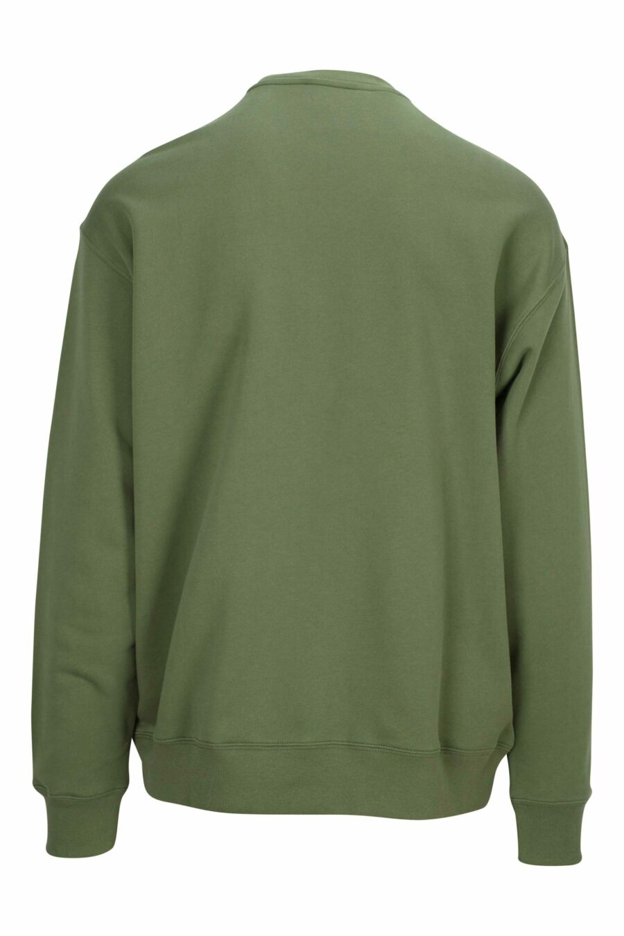 Militärgrünes Sweatshirt mit schwarzem "Teddy"-Maxilogo - 889316852639 1 skaliert