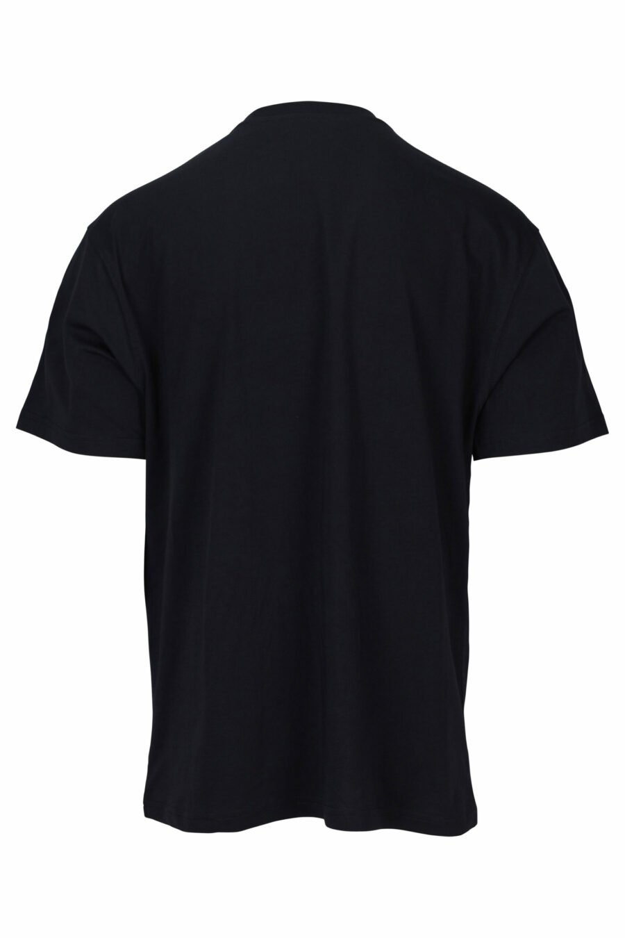 T-shirt preta com maxilogo bordado com pormenores em laranja - 889316957471 1 scaled