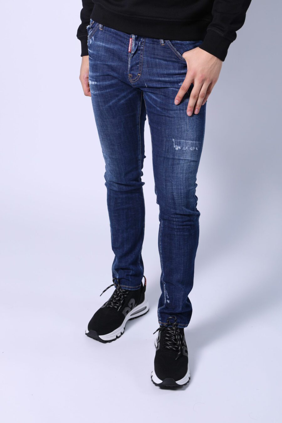 Semi-worn blue "skater jean" jeans - Untitled Catalog 05554